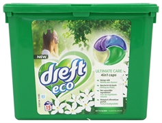 DREFT ECO ULTIMATE CARE 4 IN 1 CAPS - WITTE BLOEM DREFT ECO ULTIMATE CARE 4 IN 1 CAPS - WITTE BLOEM