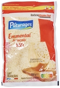 PÂTURAGES (INTERMARCHÉ) EMMENTAL FRANÇAIS RÂPÉ PÂTURAGES (INTERMARCHÉ) EMMENTAL FRANÇAIS RÂPÉ