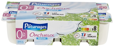 PATURAGES (INTERMARCHÉ) ONCTUEUX NATURE 0% MAT.GRASSE PATURAGES (INTERMARCHÉ) ONCTUEUX NATURE 0% MAT.GRASSE