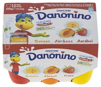 DANONE DANONINO BANAAN ABRIKOOS AARDBEI