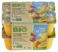 CARREFOUR BIO VERSE KAAS MET VRUCHTEN