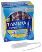 TAMPAX PEARL COMPAK REGULAR MET APPLICATOR