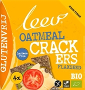 LEEV OATMEAL CRACKERS FLAXSEED
