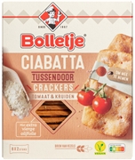 BOLLETJE CIABATTA TUSSENDOOR CRACKERS TOMAAT & KRUIDEN