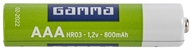 GAMMA OPLAADBARE BATTERIJ AAA NIMH 800 MAH