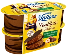 LA LAITIÈRE (NESTLÉ) FEUILLETÉ DE MOUSSE CHOCOLADE MET PRALINÉSMAAK