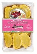 BERTAGNI MEZZELUNE CON PROSCIUTTO DI PARMA E PARMIGIANO REGGIANO