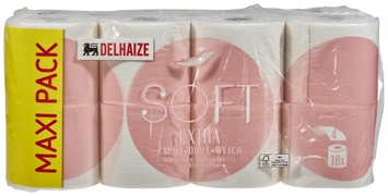 DELHAIZE TOILET PAPIER EXTRA SOFT 4 LAGEN
