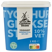DE ZAANSE HOEVE (ALBERT HEIJN) YOGHURT GRIEKSE STIJL 10 % VET