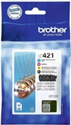 BROTHER LC-421VAL (LC421 BK/C/M/Y 4PACK) CMYK-MULTIPACK