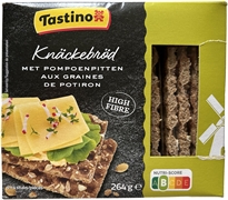 TASTINO (LIDL) KNÄCKEBRÖD MET POMPOENPITTEN