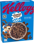 KELLOGG'S TARWE- EN MAISGRANEN MET CACAO, VERSTERKT MET VITAMINEN EN IJZER