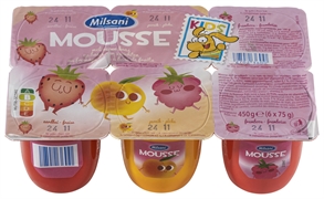 MILSANI (ALDI) MOUSSE MET VERSE KAAS OP BASIS VAN VRUCHTEN