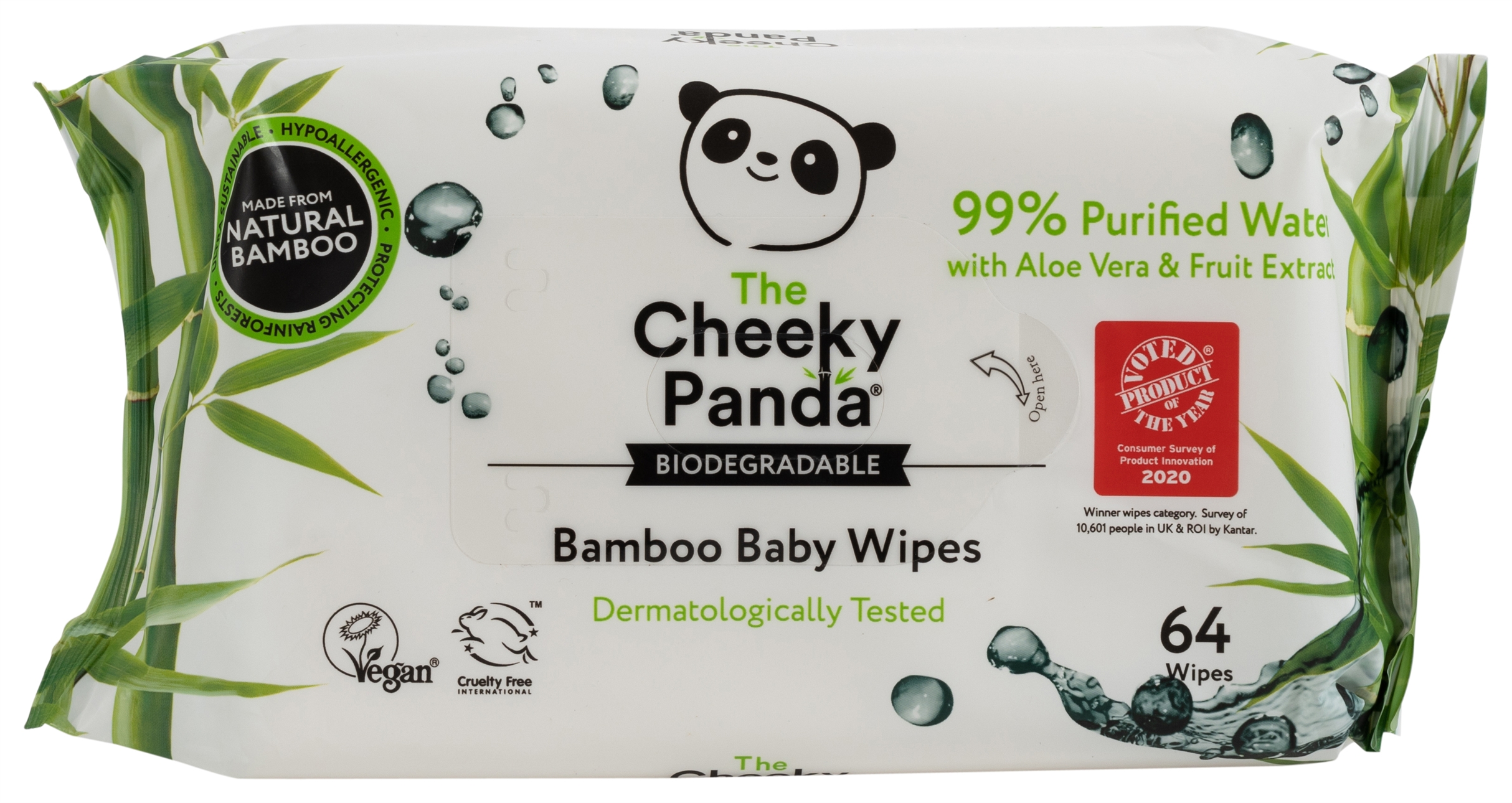 THE CHEEKY PANDA BIODEGRADABLE BAMBOO BABY WIPES test, prijzen en